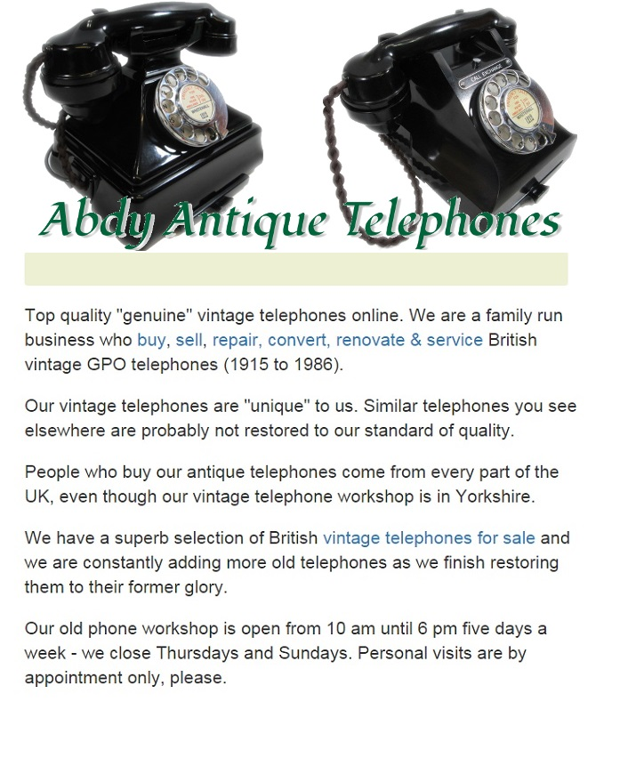Vintage Retro Telephones for Sale
